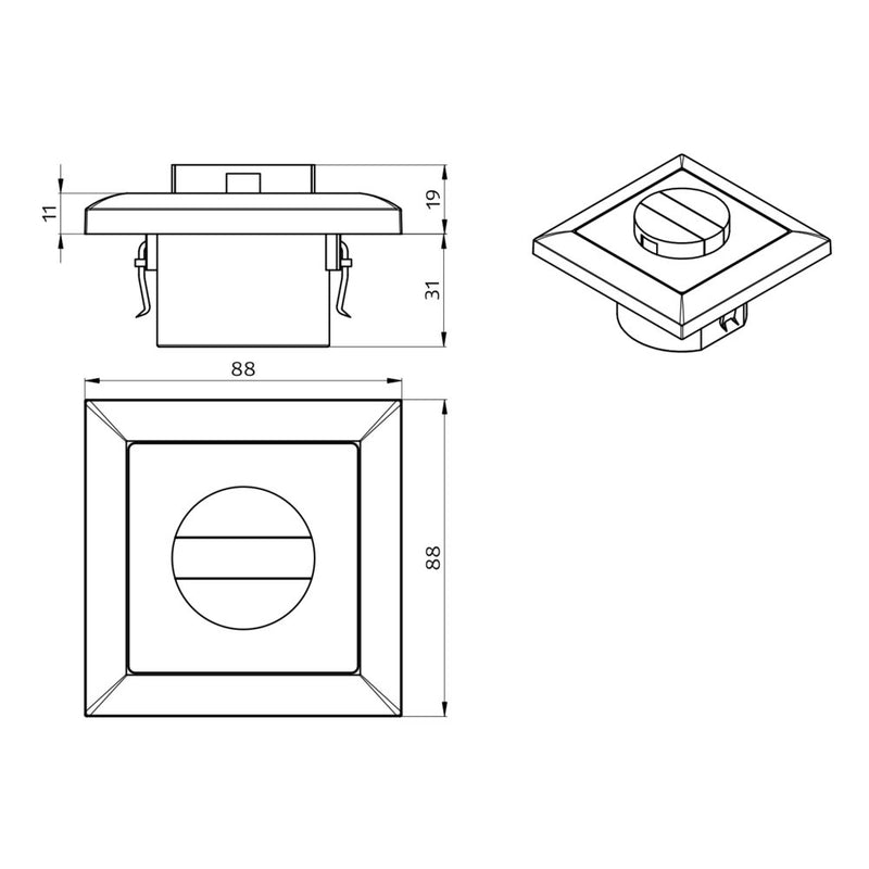 BEG Brück Electronic - Bewegungsmelder/Präsenzmelder komplett Wandpräsenzmelder Indoor 140-L m.R