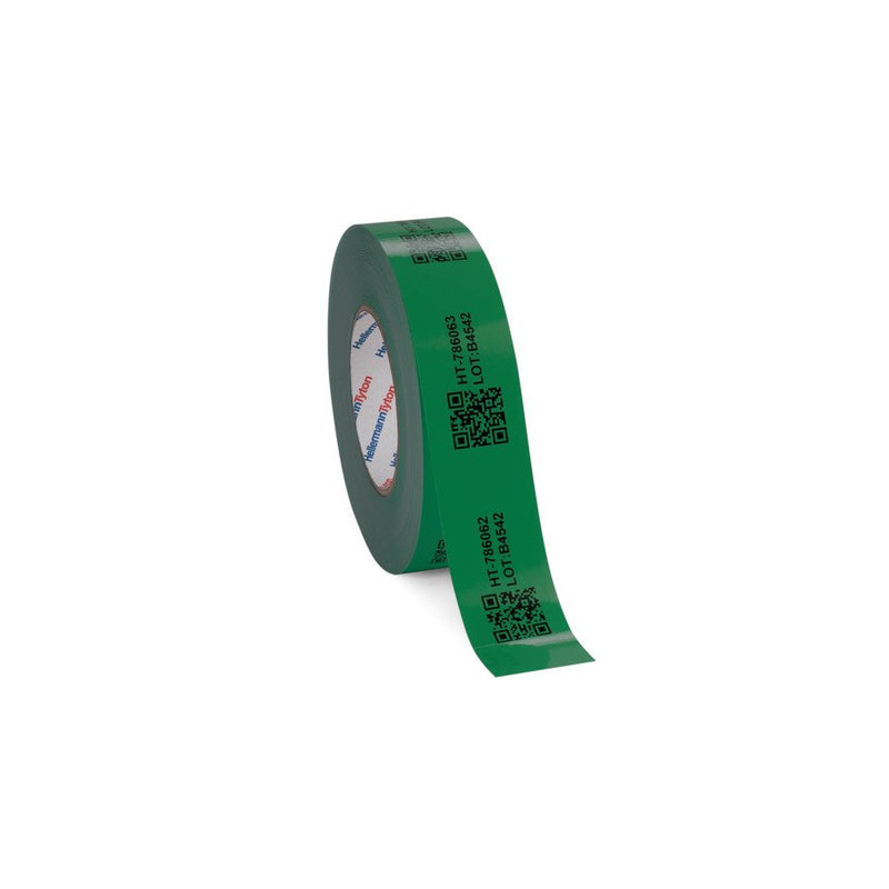 HellermannTyton - Kennzeichnungsmaterial Kennzeichnungsetiketten TAG108TD1-1213GN/100 40mm/100m grün − 100 Stück
