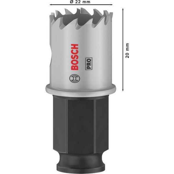 Bosch - Lochsäge PRO Sheet Metal PC Plus 2608594442 Lochsäge, 22 mm