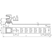 DEHN - Dachleitungshalter für Blitzschutz Dachleitungshalter DLHUS8H16L205GRV2A UNIsnap NIRO/K-grau