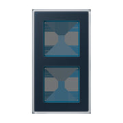 Jung - Abdeckrahmen Glasrahmen 2fach AV 582 GLM NB nachtblau