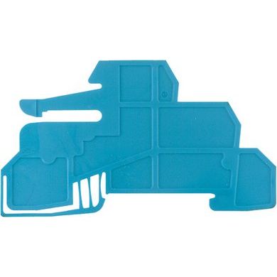 Weidmüller - Abschluss- und Zwischenplatte für Reihenklemme Halteplatte WHP WDL2.5/S BL 1,5mm blau