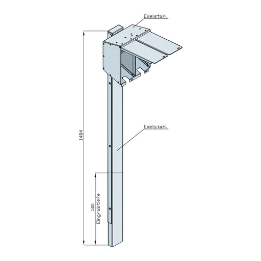 Walther Werke - Baustromverteiler Satellitensäule 82710200 2 CEE-Abgängen 16A