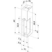 Assa Abloy effeff - Elektrischer Türöffner Universal 24----------D11 6-12V GS/WS
