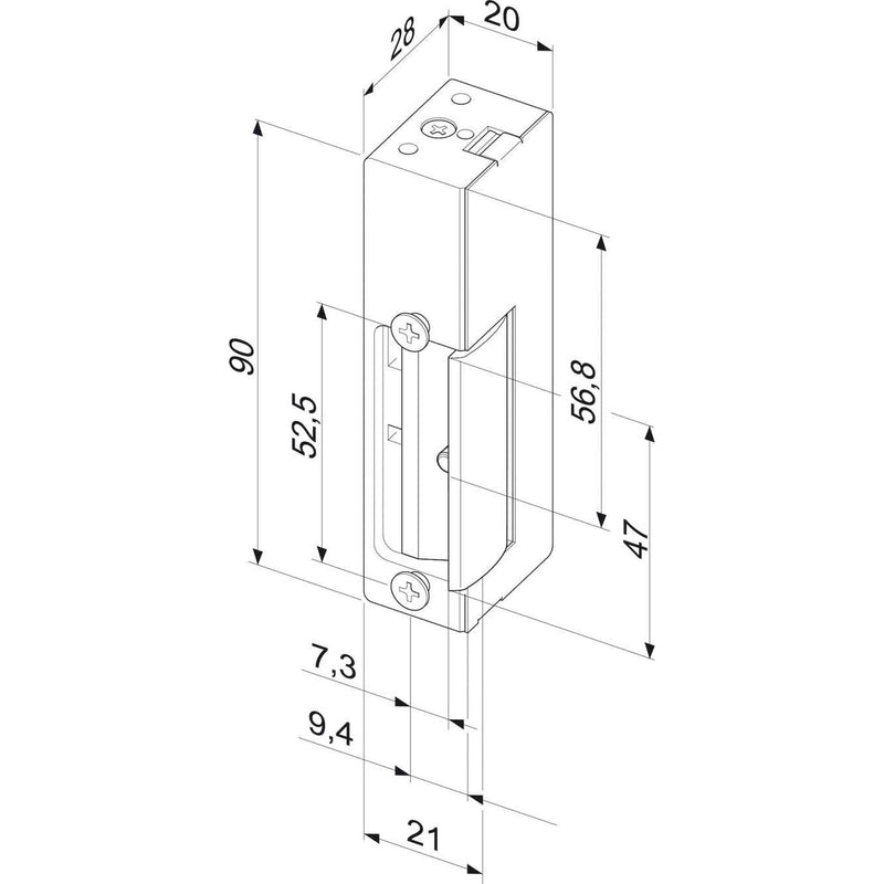 Assa Abloy effeff - Elektrischer Türöffner Universal 24----------D11 6-12V GS/WS