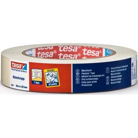 Tesa - Klebeband Malerkrepp Standard 04348-hbg 50x50 − 6 Stück