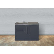 Stengel - Mini-Küche Miniküche Premiumline MPSG120ABliS Schiefergrau