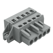 WAGO - Kabelsteckverbinder für Leiterplattensteckverbinder 1-Leiter-Federleiste 231-105/031-000 CAGECLAMP,2,5 mm²,gr − 50 Stück