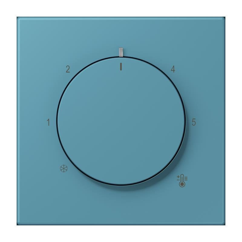 Jung - Abdeckung/Bedienelement für Installationsschalterprogramme Abdeckung für Thermostat LC 1749 BF 212 ceruleen vif (32031)