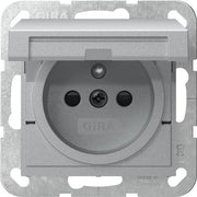 Gira - Steckdose Steckd. Erdstift KD+SH 448826 Alu