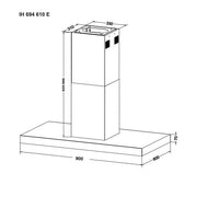 Amica - Dunstabzugshaube Inselesse IH 694 610 S T-Line,90cm