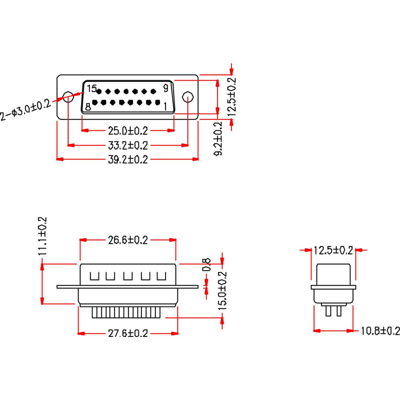 EFB-Elektronik - D-Sub-Steckverbinder D-Sub Stecker 15-pol. 28656.1