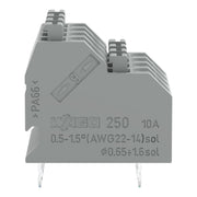 WAGO - Leiterplattenklemme DoppelstockLeiterplattenk. 250-704 Drücker,1,5mm²,gr − 33 Stück