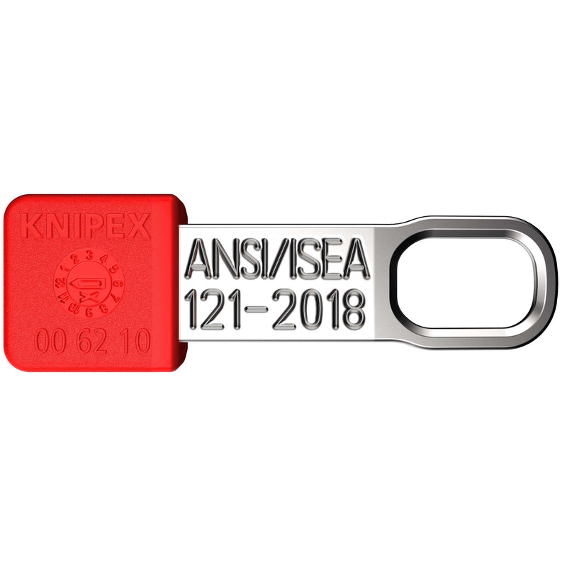Knipex - Befestigungsclip TehteredTool Clips 00 62 10 TR (VE10) Rot (10 Stk)
