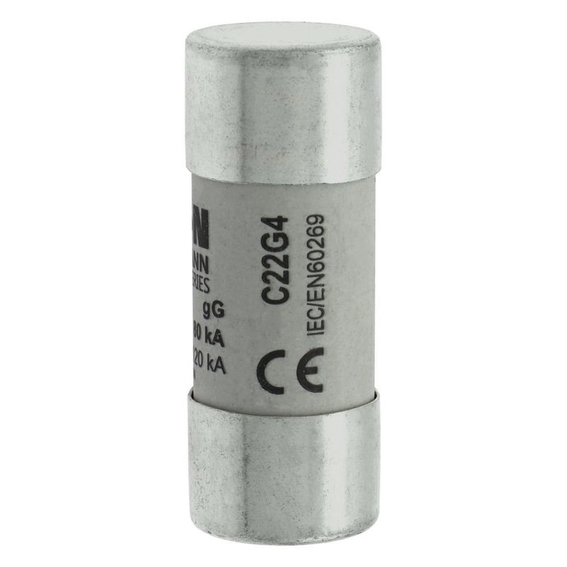 Eaton - Zylindrische Sicherung Sicherungseinsatz Nieders. CYLINDRICA#C22G4 4A AC 690V 80kA − 10 Stück