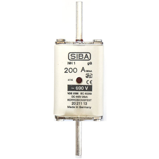 Siba - Messersicherung NH-Sicherungseinsatz 2021013.80 80A NH0 gL/gG 609V − 3 Stück by Siba
