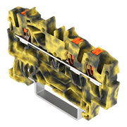 WAGO - Durchgangs-Reihenklemme 3-Leiter-Durchgangsklemme 2202-1301/000-053 Drücker,2,5mm²,dgrge − 100 Stück