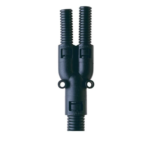 ABB Stotz S&J T&B - Verbinder für Wellschläuche Verschraubung Y-Form AL161313/Y/GR Nm16 Polyamid − 10 Stück