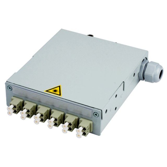 Telegärtner - Patchpanel LWL TS-Verteiler 6xLC-D MM 100022800 Metallhülse