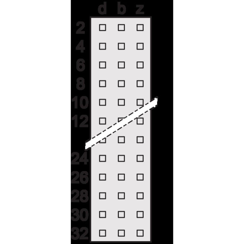 Schroff - Leiterplattensteckverbinder Federleiste 69001711 − 5 Stück