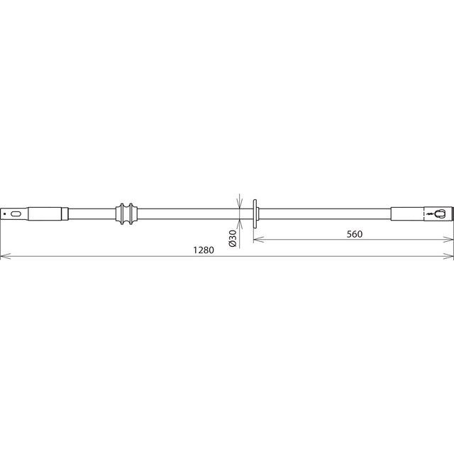 DEHN - Betätigungsstange Isolierstange ISN 36 STK 30 1280 b. 36kV L 1280mm