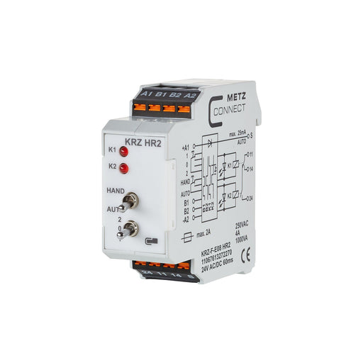 Metz Connect - Schaltrelais KRZ-F-E08 HR2 24 V AC/DC 11067613272270 − 5 Stück