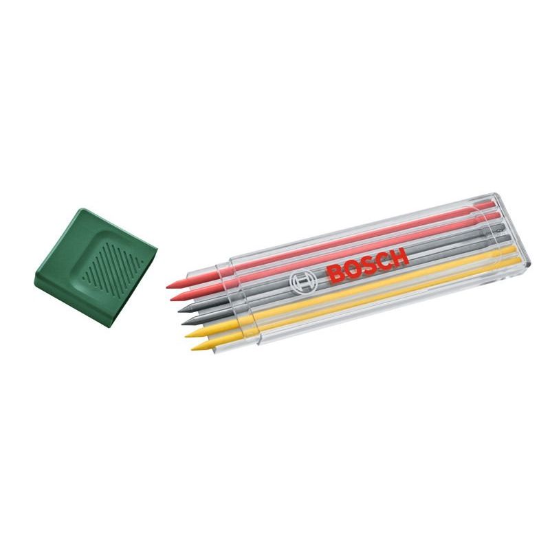 Bosch - Markierungsstift Handwerkzeuge Mehrfarbige 1600A032UV Minen 2,8 mm, 6 Stk