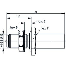 Telegärtner - Koax-Steckverbinder R-SMA-Einbaubuchse 100024759 (RG-58C/U) löt/crimp − 5 Stück