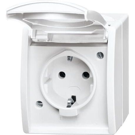 Busch-Jaeger - Steckdose Schuko-Steckdose 20 EW-54 mit Klappdeckel