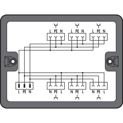 WAGO - Kompaktverteiler für steckbare Gebäudeinstallation Verteilerbox 899-631/395-000 230 V
