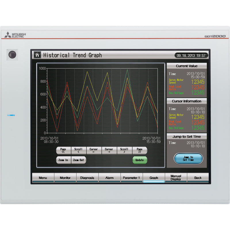 Mitsubishi Electric - Grafik-Panel Touch Panel GT2712-STWA TFT, 12,1 Zoll