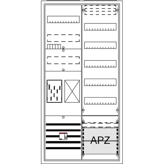 Striebel&John - Zähler-Komplettschrank Komplettschrank BA27BBL APBKE-IA271Z1R1V5A2O