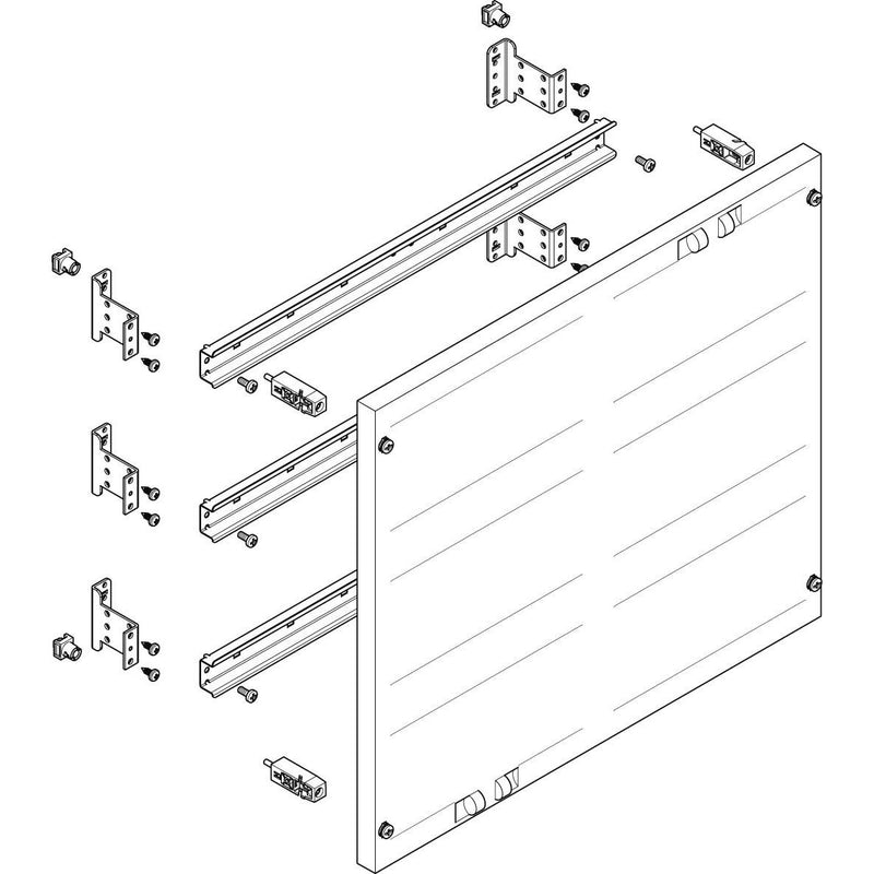 ABN - Verteilerfeld für Installationsverteiler ESPRO-Modul MF2326 flach BxH:500x450mm