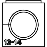 HellermannTyton - Kabelführung für Gehäuse/Schränke Einfachtülle VP-S_13-14 VarioPlate 13-14 mm − 20 Stück