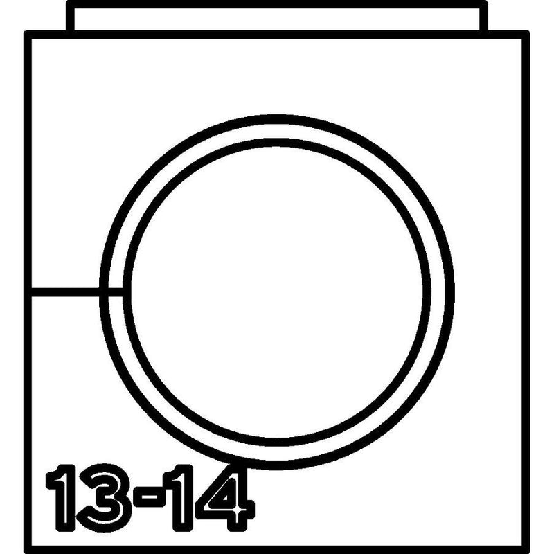 HellermannTyton - Kabelführung für Gehäuse/Schränke Einfachtülle VP-S_13-14 VarioPlate 13-14 mm − 20 Stück