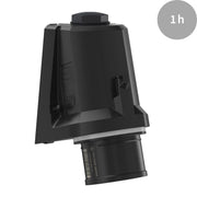 Walther Werke - CEE-Gerätestecker (IEC 60309) CEE NEO Wandgerätestecker FW710501SK schräg 16A5P1h IP54