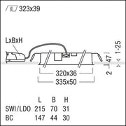 Zumtobel Group - Decken-/Wandleuchte LED-Einbauleuchte SUI DF9 #60210997 4000K