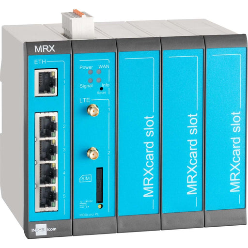 Insys - Netzwerk Router Industrierouter-LTE MRX5 LTE 1.1 5Ether-Ports 2Eing. − 1 Stück