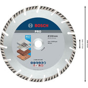 Bosch - Trenn-/Schleifscheibe PRO Multi Material 2608615065 Diamanttrennscheibe