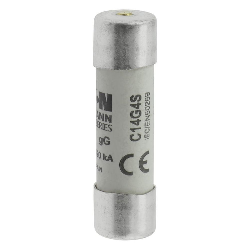Eaton - Zylindrische Sicherung Sicherungseinsatz C14G4S 4 A, AC 500 V − 10 Stück