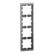 Merten - Abdeckrahmen Rahmen 4f.nickelmet MEG4040-6550 D-Life Metall