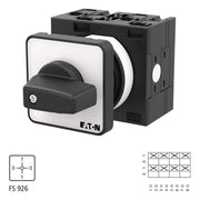 Eaton - Steuerschalter Umschalter T3 32A Einbau T3-2-8060/E rastend 0-Stellung