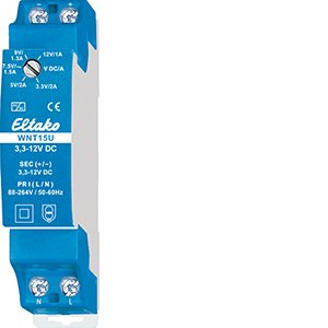 Eltako - Gleichstromversorgung Weitbereichs-Schaltnetzt. WNT15U/3,3-12VDC