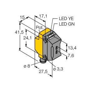 Turck - Lichtleitersensor/Lichtleiterverstärker Opto Sensor QS18VN6FPQ7 Lichtleiter
