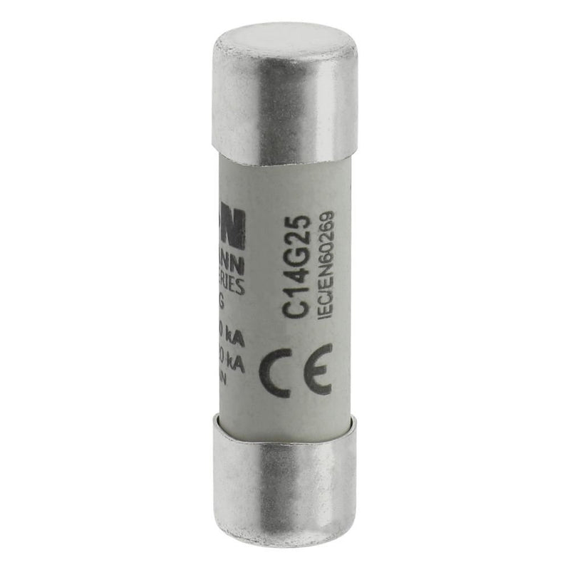 Eaton - Zylindrische Sicherung Sicherungseinsatz Nieders. CYLINDRICA#C14G25 25A AC 690V 80kA − 10 Stück