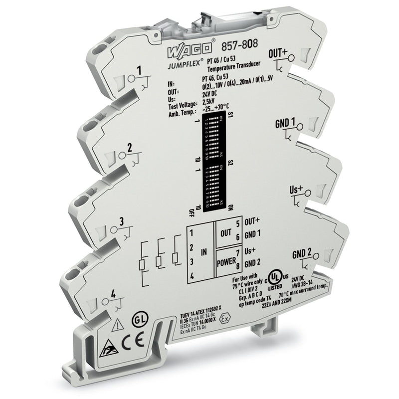 WAGO - Temperaturmessumformer 857-808 DC 24 V