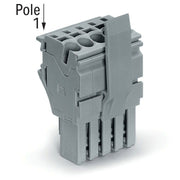 WAGO - Ein- und mehrpolige Klemmenleiste 1-Leiter-Federleiste 2022-102/122-000 CAGECLAMP,4mm²,gr − 100 Stück