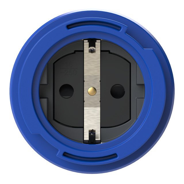 PC Electric - Schutzkontaktstecker Schutzkontakt Anbaudose 20352-8bc IP68 75x75 nat − 10 Stück