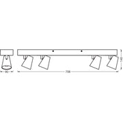Ledvance - Decken-/Wandleuchte LED-Spotstrahler Decor #4058075828360 4 Spots, CCT,  weiß