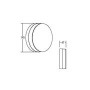 Brumberg Leuchten - Decken-/Wandleuchte LED-Wandleuchte 10030693 230V IP54 silber